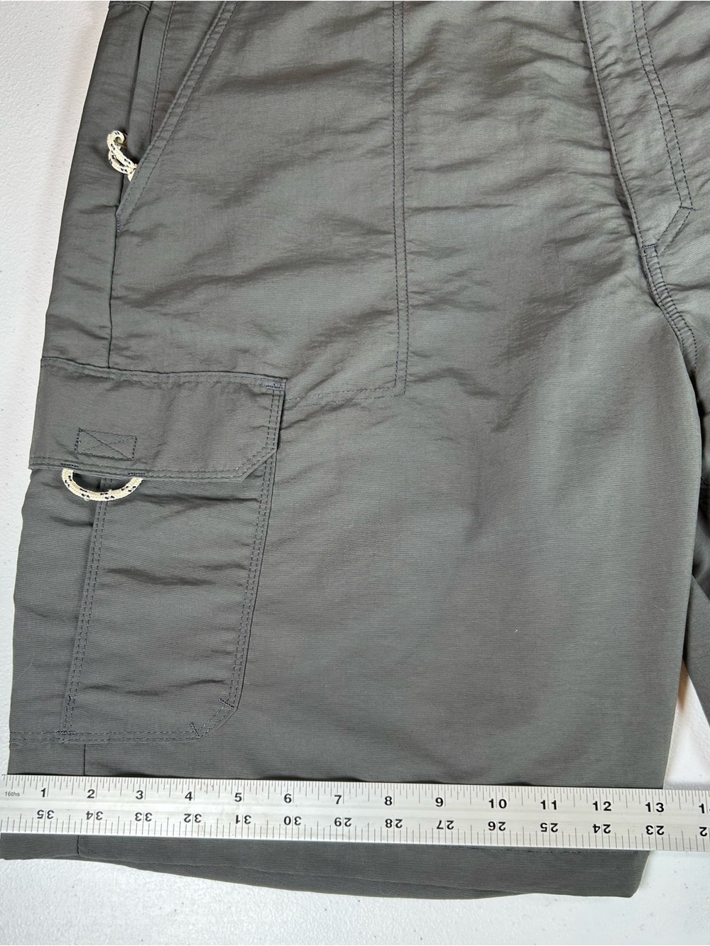 Wrangler Outdoor Performance Gray Nylon Cargo Shorts Men’s Size 38 - Picture 5 of 9